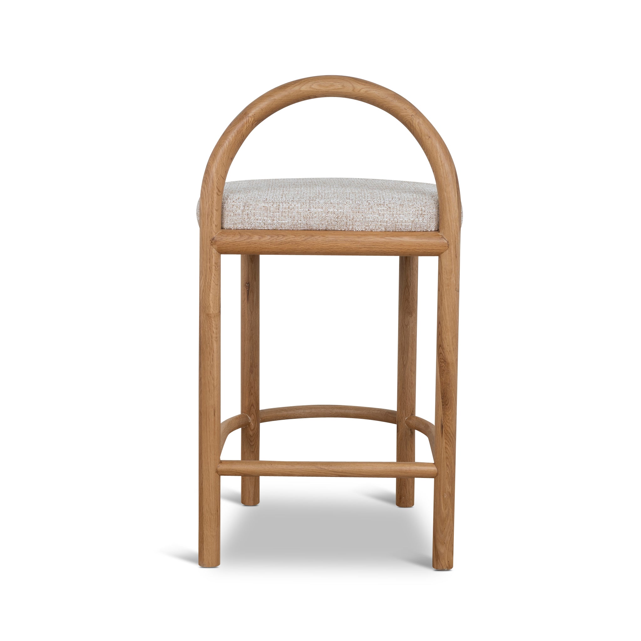 Adir 66cm Natural Bar Stool - Pale Beige Bar Stool LJ-Core
