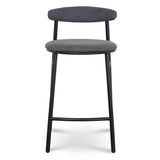 Set of 2 - Oneal 65cm Bar Stool - Slate Charcoal Bar Stool Swady-Core