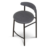 Set of 2 - Oneal 65cm Bar Stool - Slate Charcoal Bar Stool Swady-Core