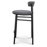 Set of 2 - Oneal 65cm Bar Stool - Slate Charcoal Bar Stool Swady-Core