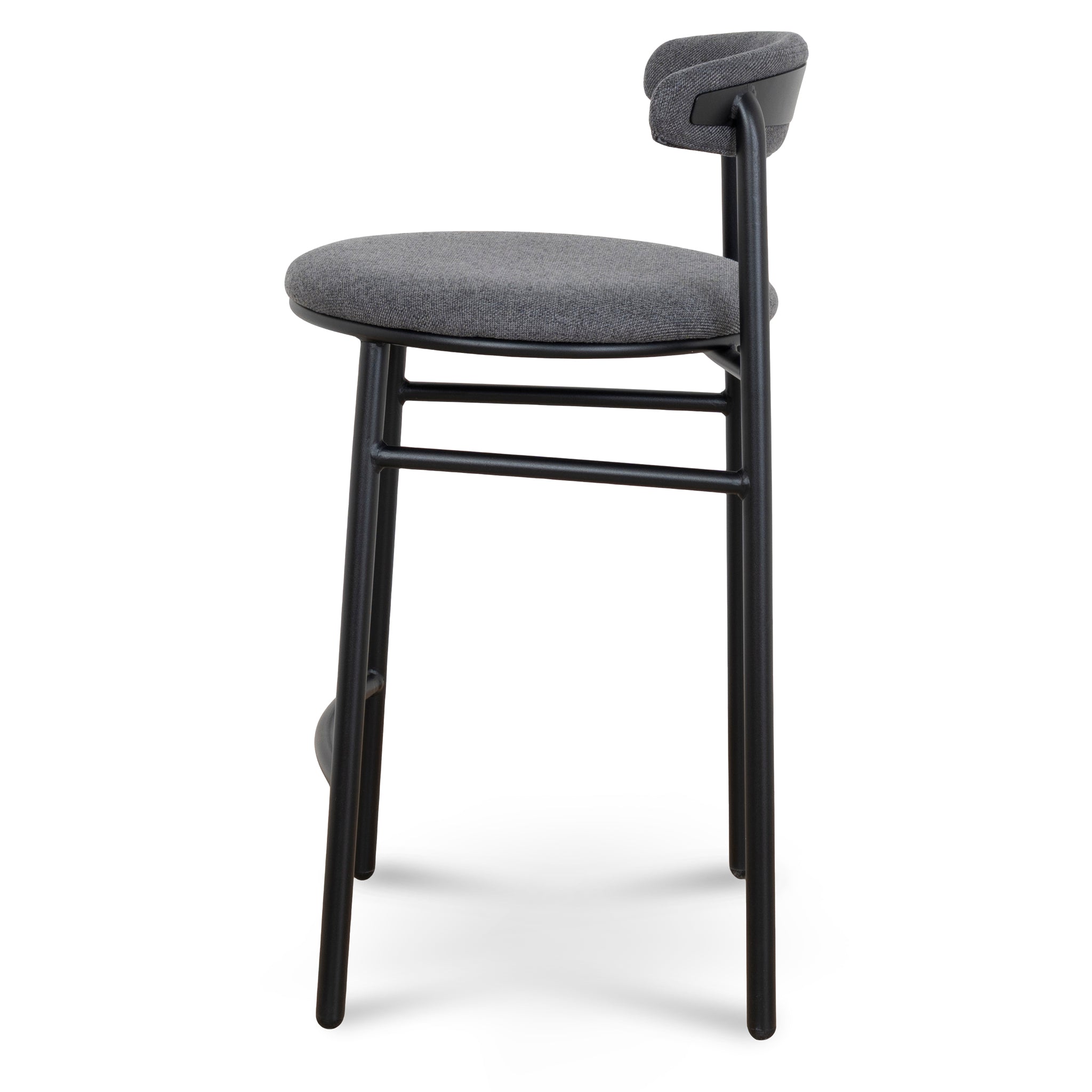 Set of 2 - Oneal 65cm Bar Stool - Slate Charcoal Bar Stool Swady-Core