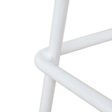Breeze 65cm Matte White Bar Stool - Natural Bar Stool M-Sun-Core