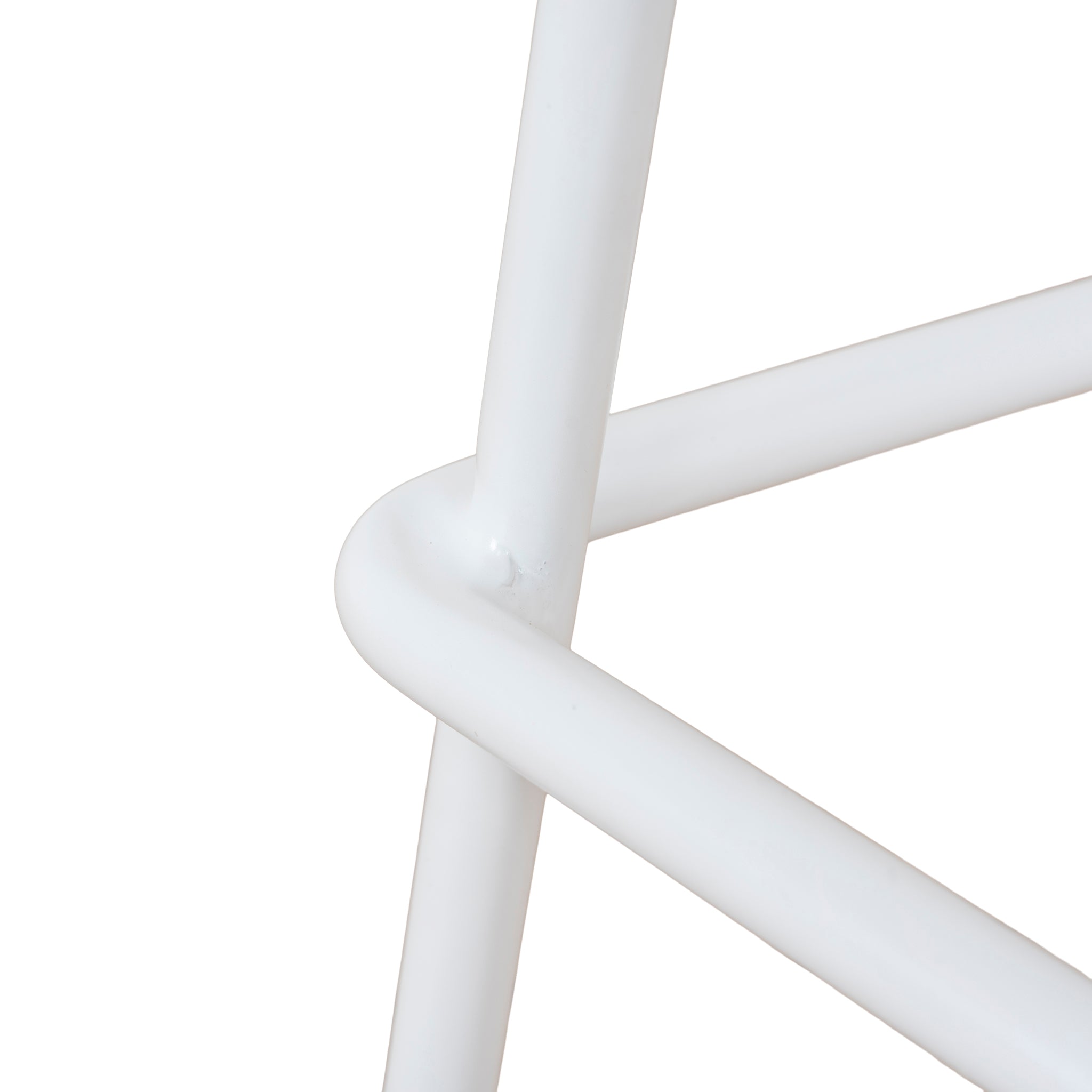 Breeze 65cm Matte White Bar Stool - Natural Bar Stool M-Sun-Core