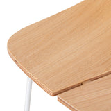 Breeze 65cm Matte White Bar Stool - Natural Bar Stool M-Sun-Core