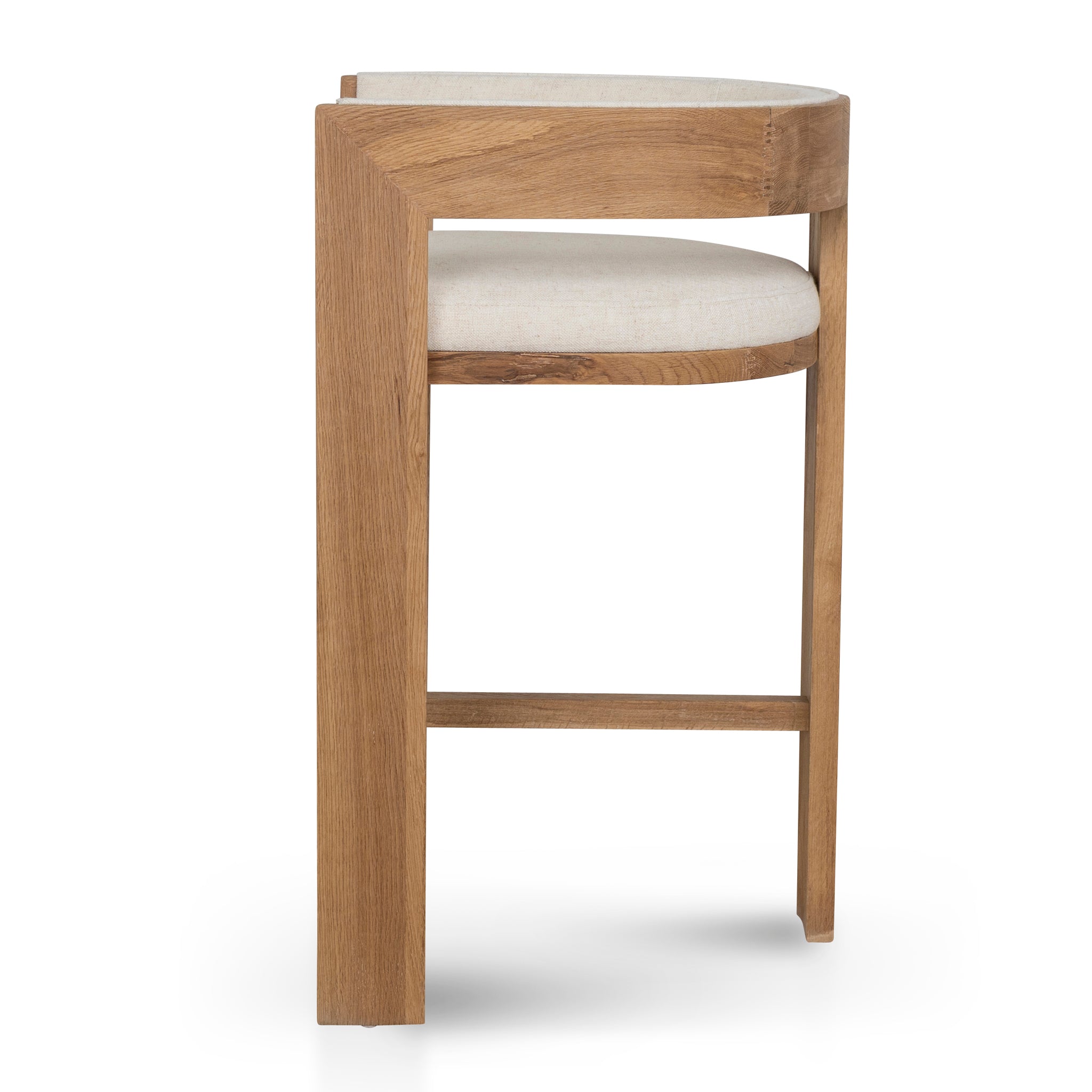 Miles Natural Barstool - Dawn Beige Bar Stool LJ-Core