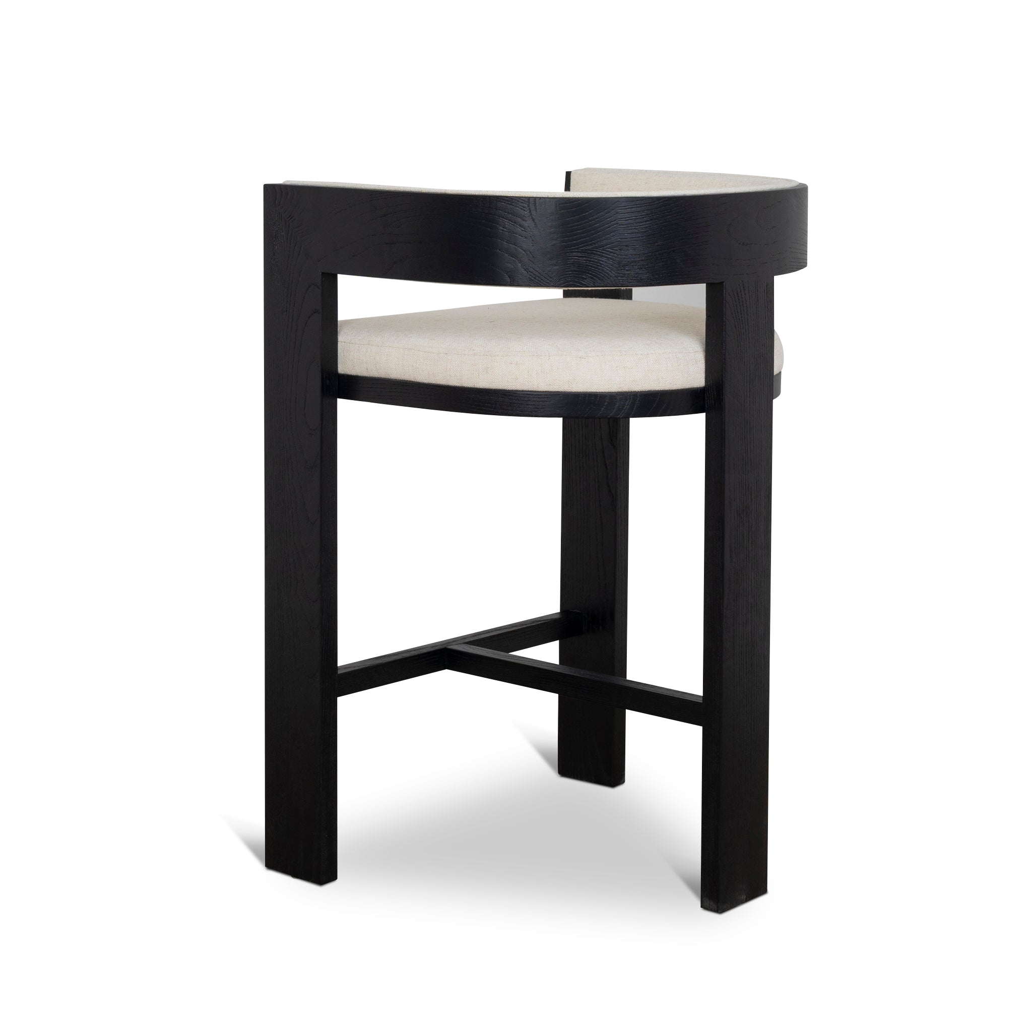 Miles Black ELM Barstool - Dawn Beige Bar Stool LJ-Core