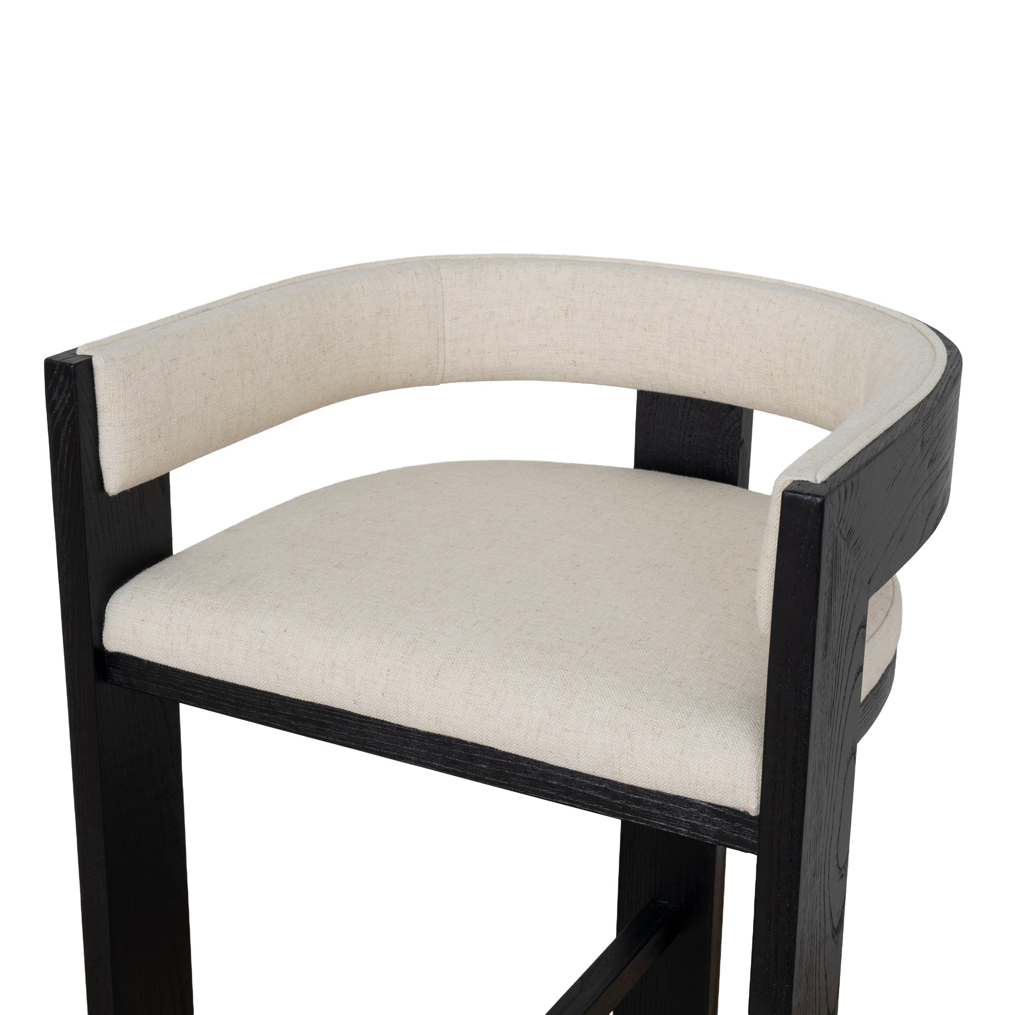 Miles Black ELM Barstool - Dawn Beige Bar Stool LJ-Core