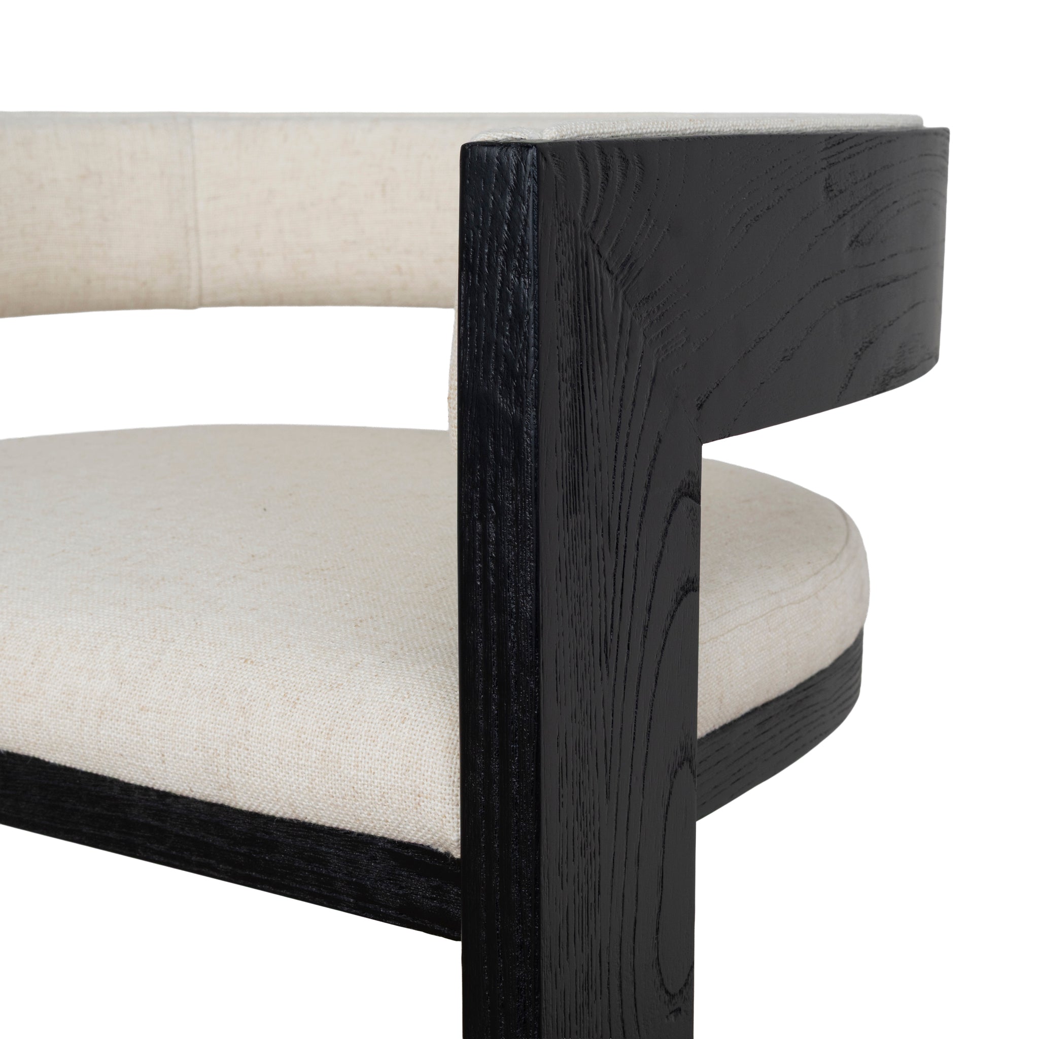 Miles Black ELM Barstool - Dawn Beige Bar Stool LJ-Core