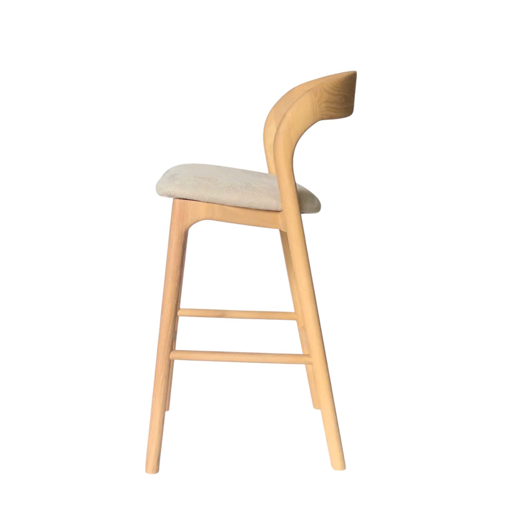 Marlow 65cm Natural Bar Stool - Naxos Beige Bar Stool Naxos-Core