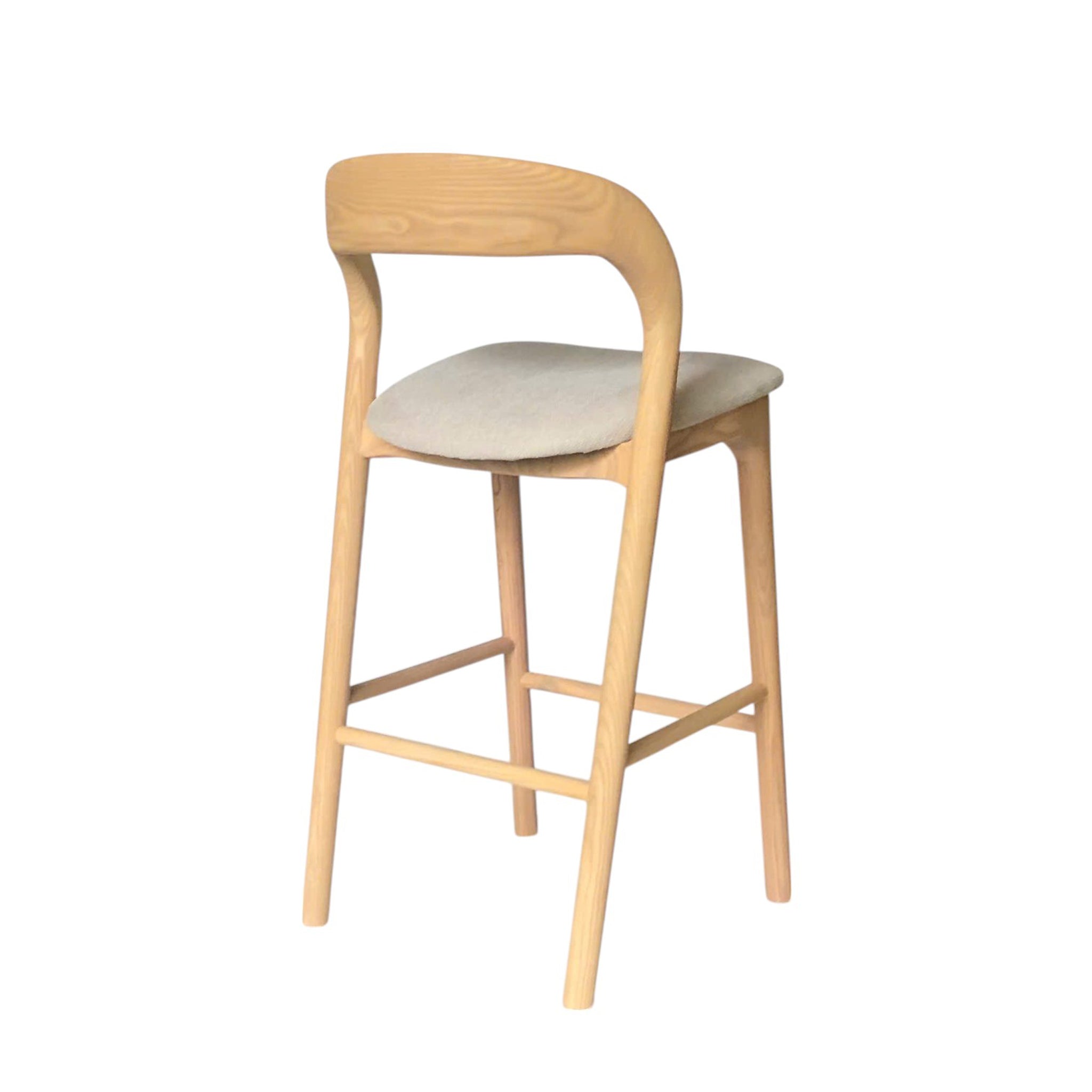 Marlow 65cm Natural Bar Stool - Naxos Beige Bar Stool Naxos-Core