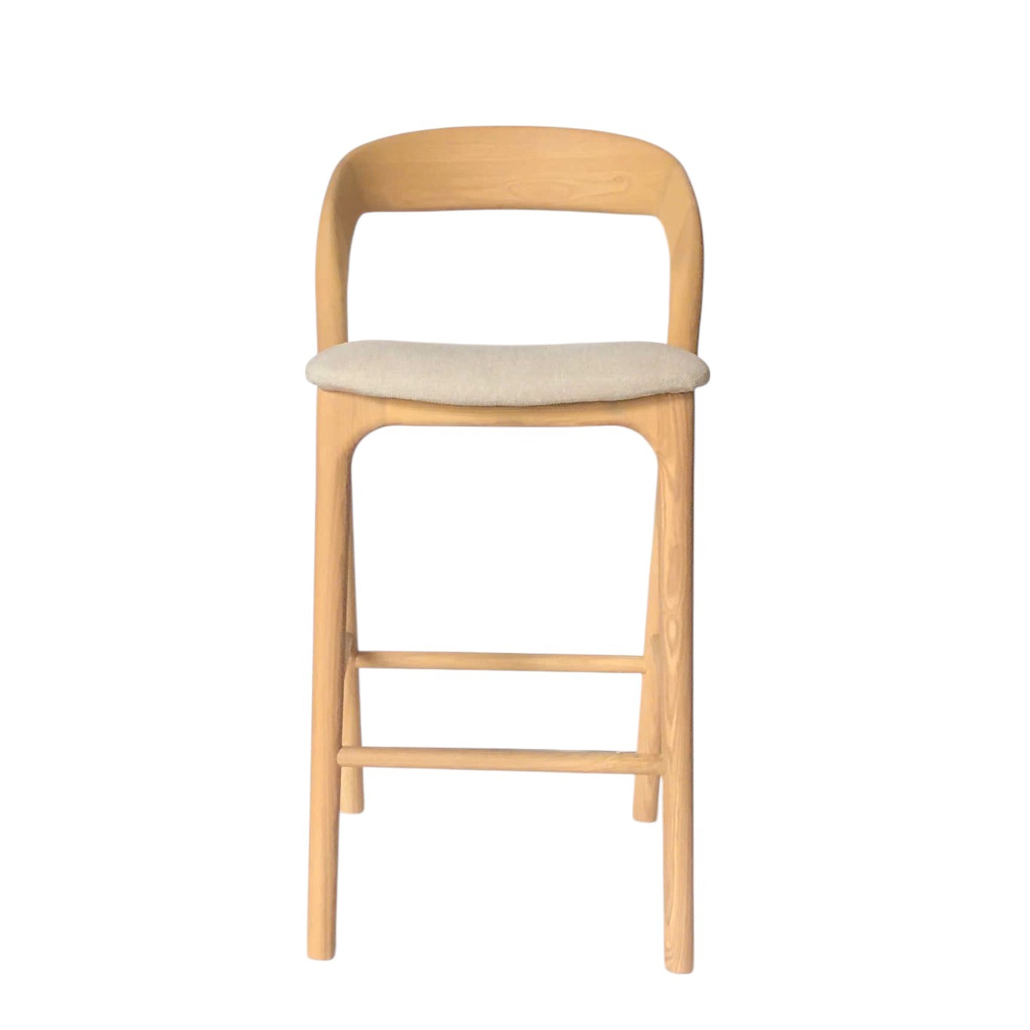 Marlow 65cm Natural Bar Stool - Naxos Beige Bar Stool Naxos-Core