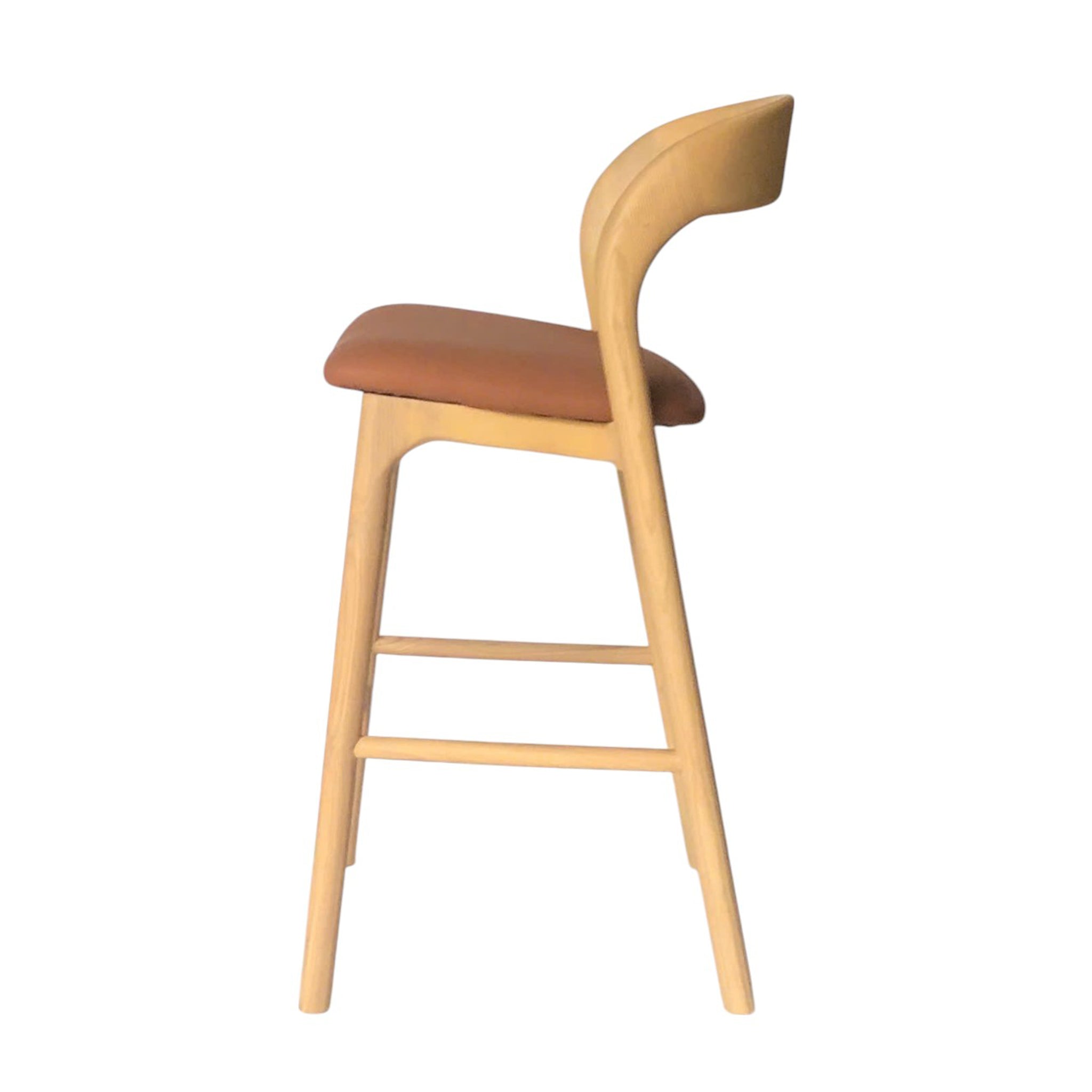 Marlow 65cm Natural Bar Stool - Naxos Tan Bar Stool Naxos-Core