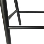 Marlow 65cm Bar Stool - Full Black Bar Stool Naxos-Core