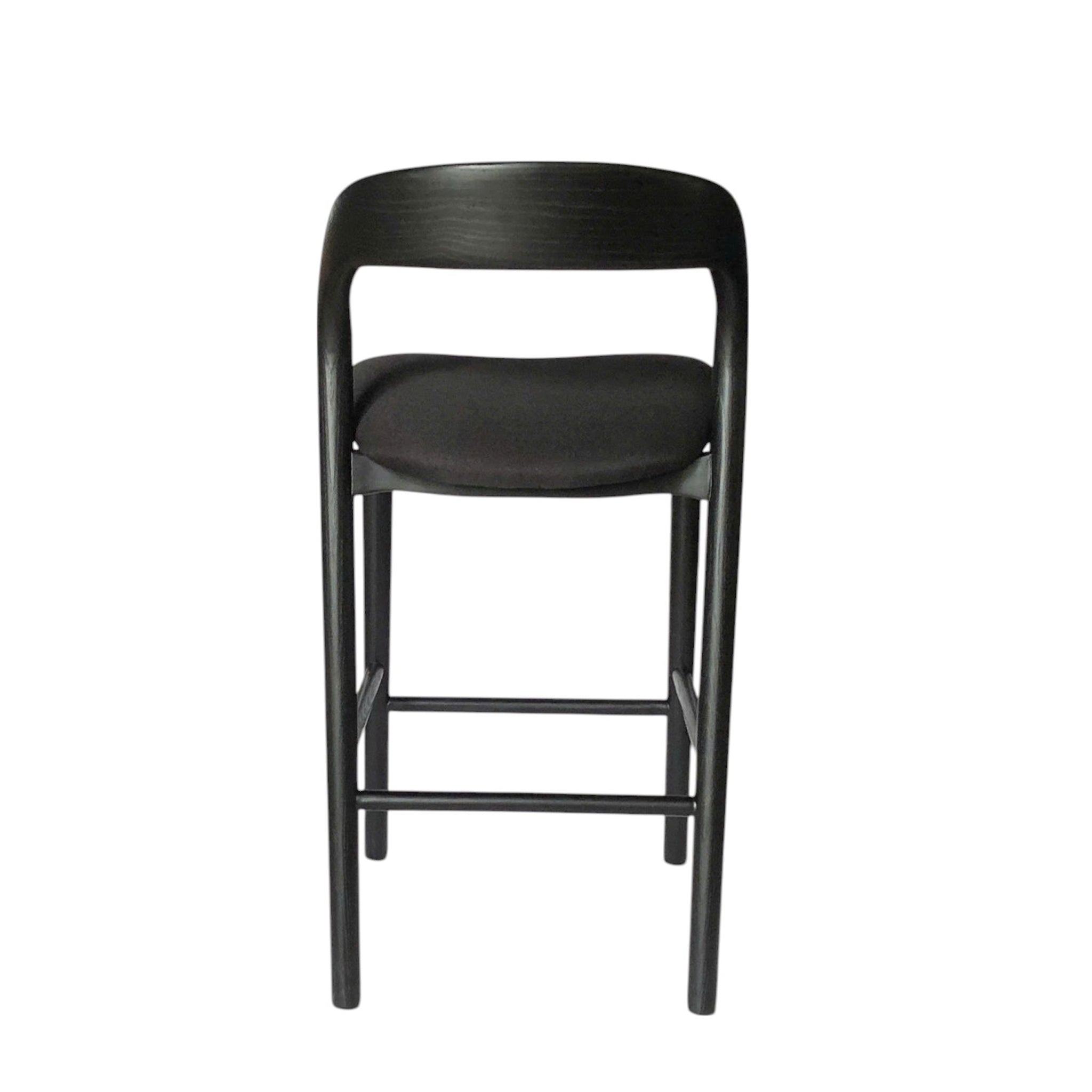 Marlow 65cm Bar Stool - Full Black Bar Stool Naxos-Core
