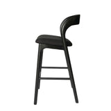 Marlow 65cm Bar Stool - Full Black Bar Stool Naxos-Core