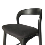 Marlow 65cm Bar Stool - Full Black Bar Stool Naxos-Core