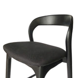 Marlow 65cm Bar Stool - Full Black Bar Stool Naxos-Core