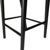Marlow 65cm Bar Stool - Full Black Bar Stool Naxos-Core