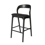 Marlow 65cm Bar Stool - Full Black Bar Stool Naxos-Core