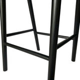 Marlow 65cm Bar Stool - Full Black Bar Stool Naxos-Core