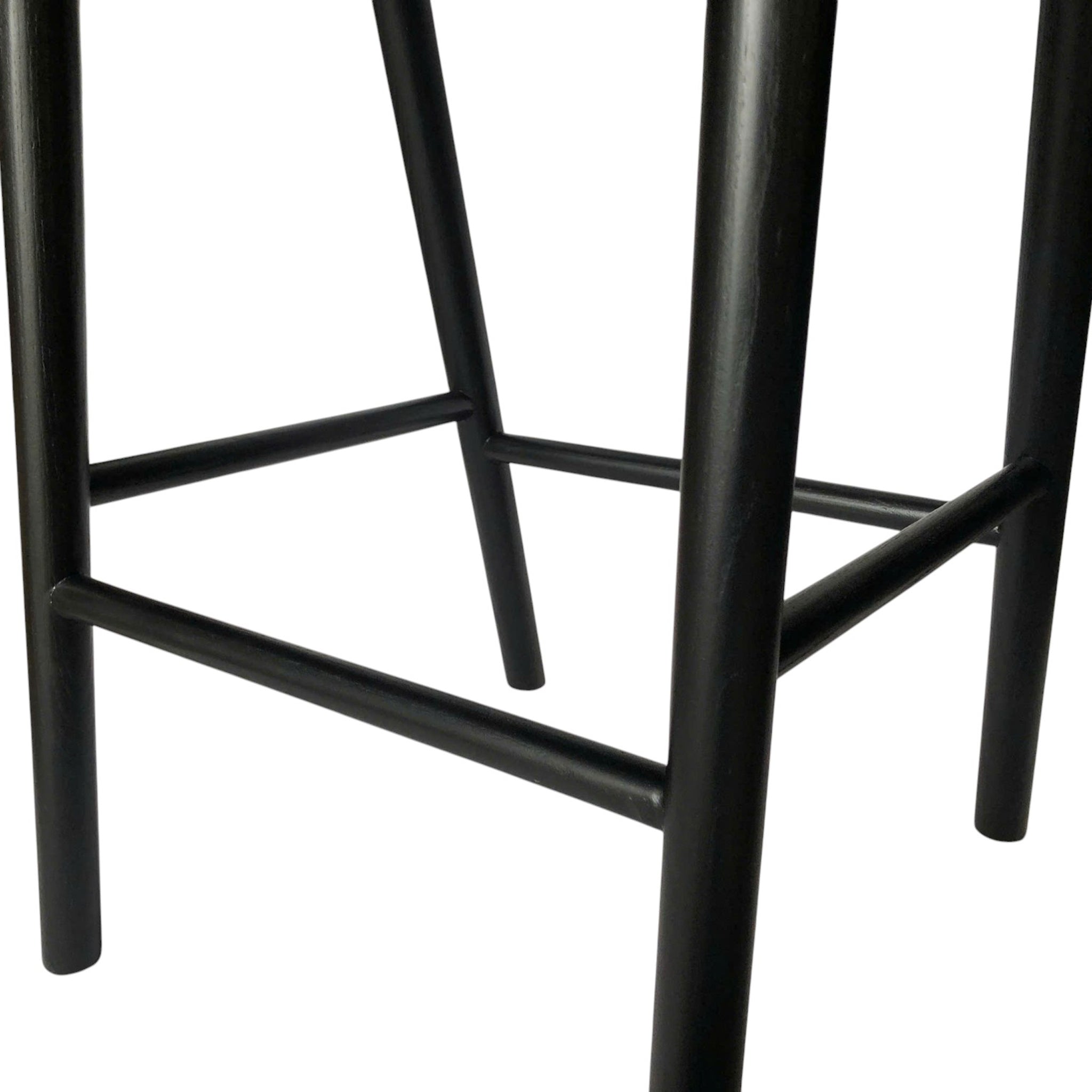 Marlow 65cm Bar Stool - Full Black Bar Stool Naxos-Core