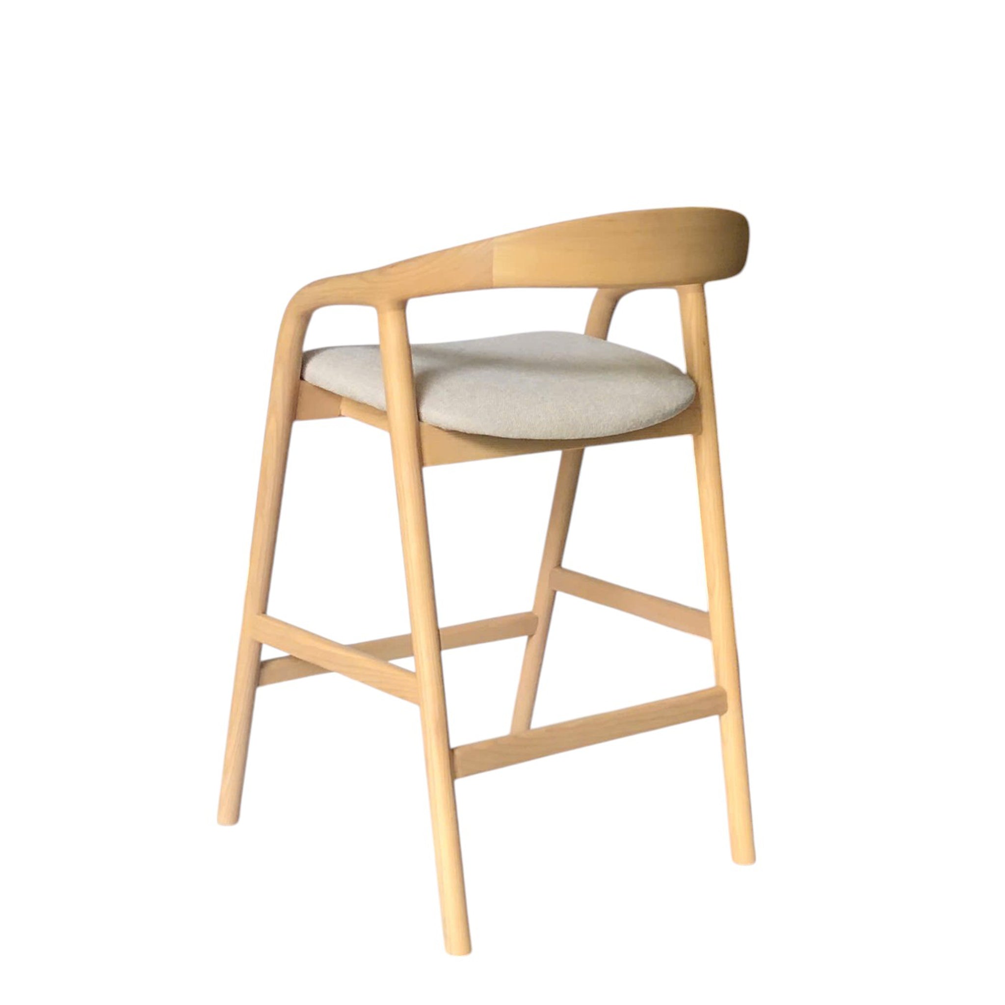 Rowan 65cm Natural Bar Stool - Naxos Beige Bar Stool Naxos-Core