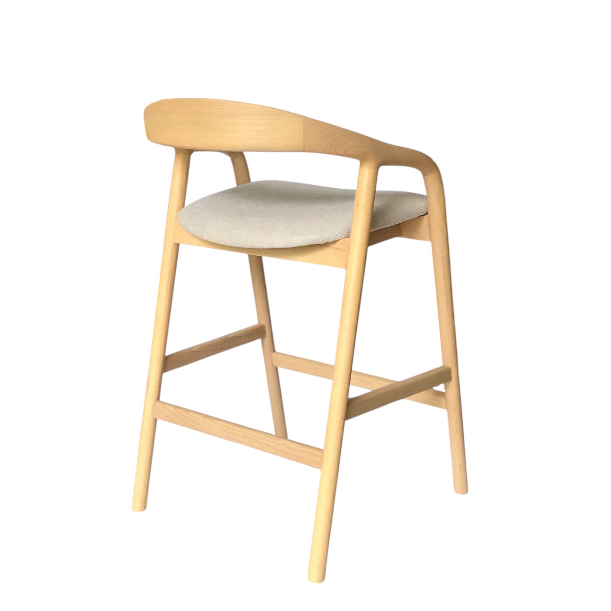 Rowan 65cm Natural Bar Stool - Naxos Beige Bar Stool Naxos-Core