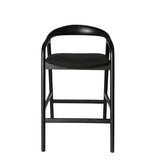 Rowan 65cm Bar Stool - Full Black Bar Stool Naxos-Core
