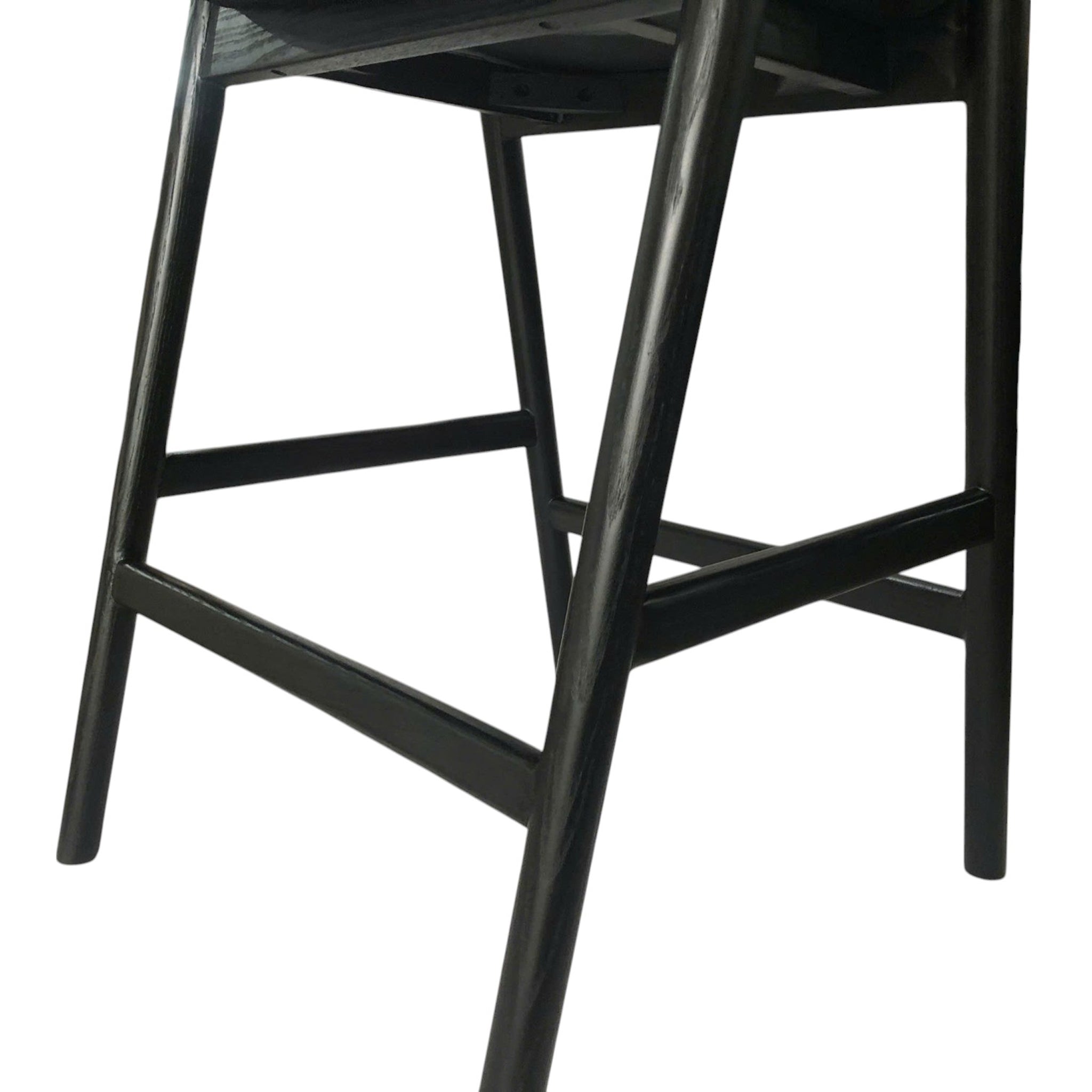 Rowan 65cm Bar Stool - Full Black Bar Stool Naxos-Core