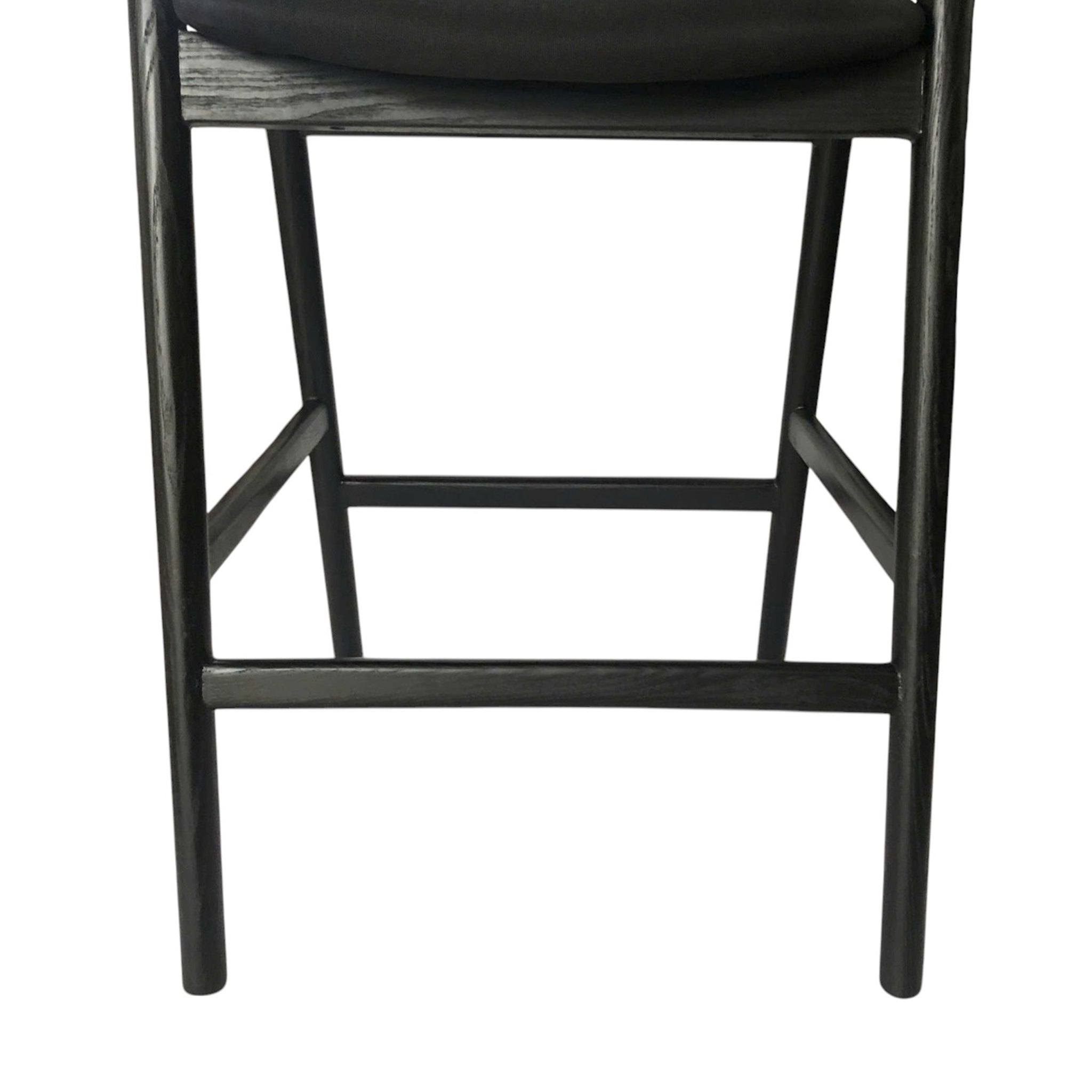 Rowan 65cm Bar Stool - Full Black Bar Stool Naxos-Core
