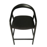 Rowan 65cm Bar Stool - Full Black Bar Stool Naxos-Core