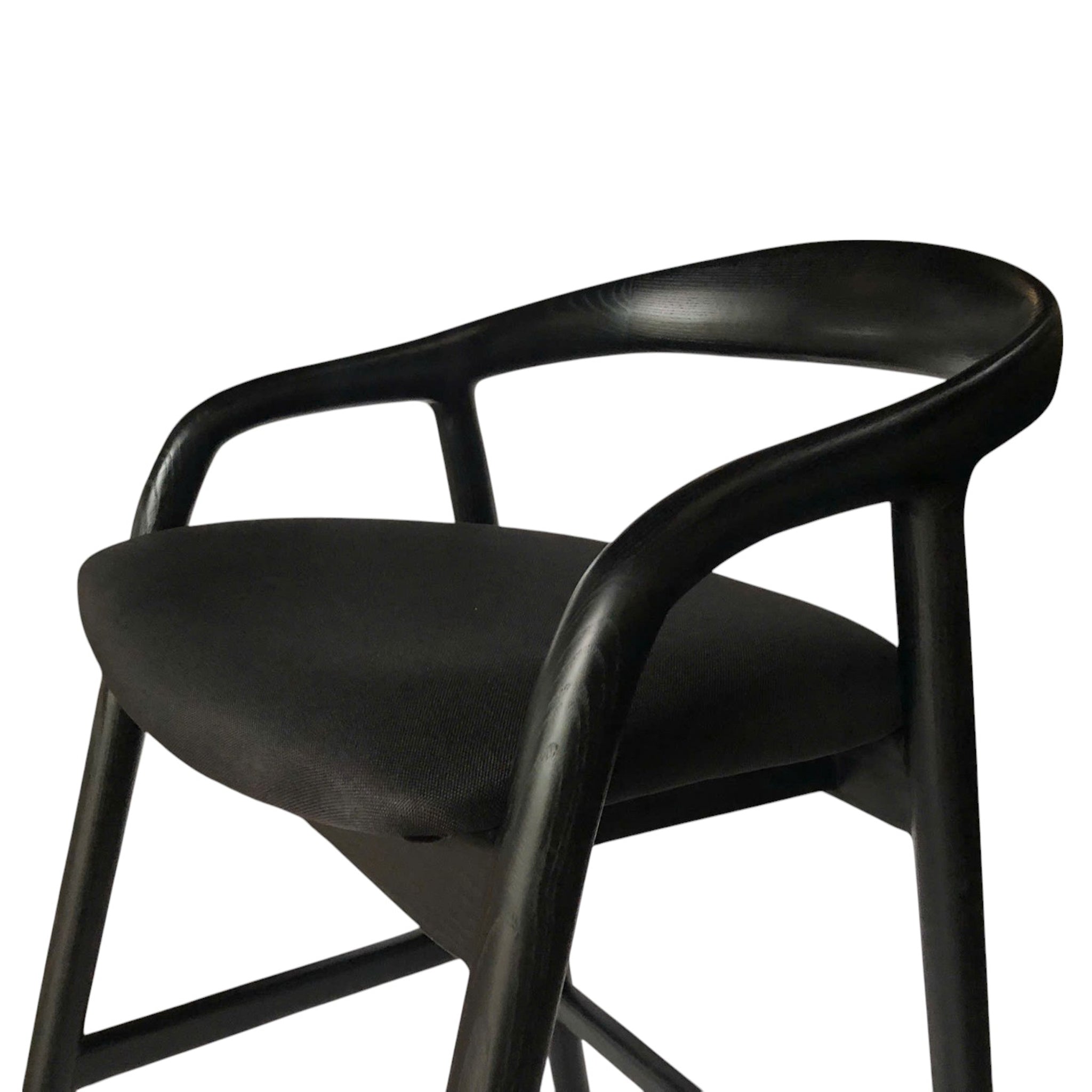 Rowan 65cm Bar Stool - Full Black Bar Stool Naxos-Core