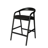 Rowan 65cm Bar Stool - Full Black Bar Stool Naxos-Core