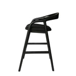 Rowan 65cm Bar Stool - Full Black Bar Stool Naxos-Core