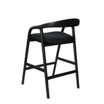 Rowan 65cm Bar Stool - Full Black Bar Stool Naxos-Core