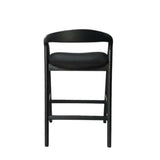 Rowan 65cm Bar Stool - Full Black Bar Stool Naxos-Core