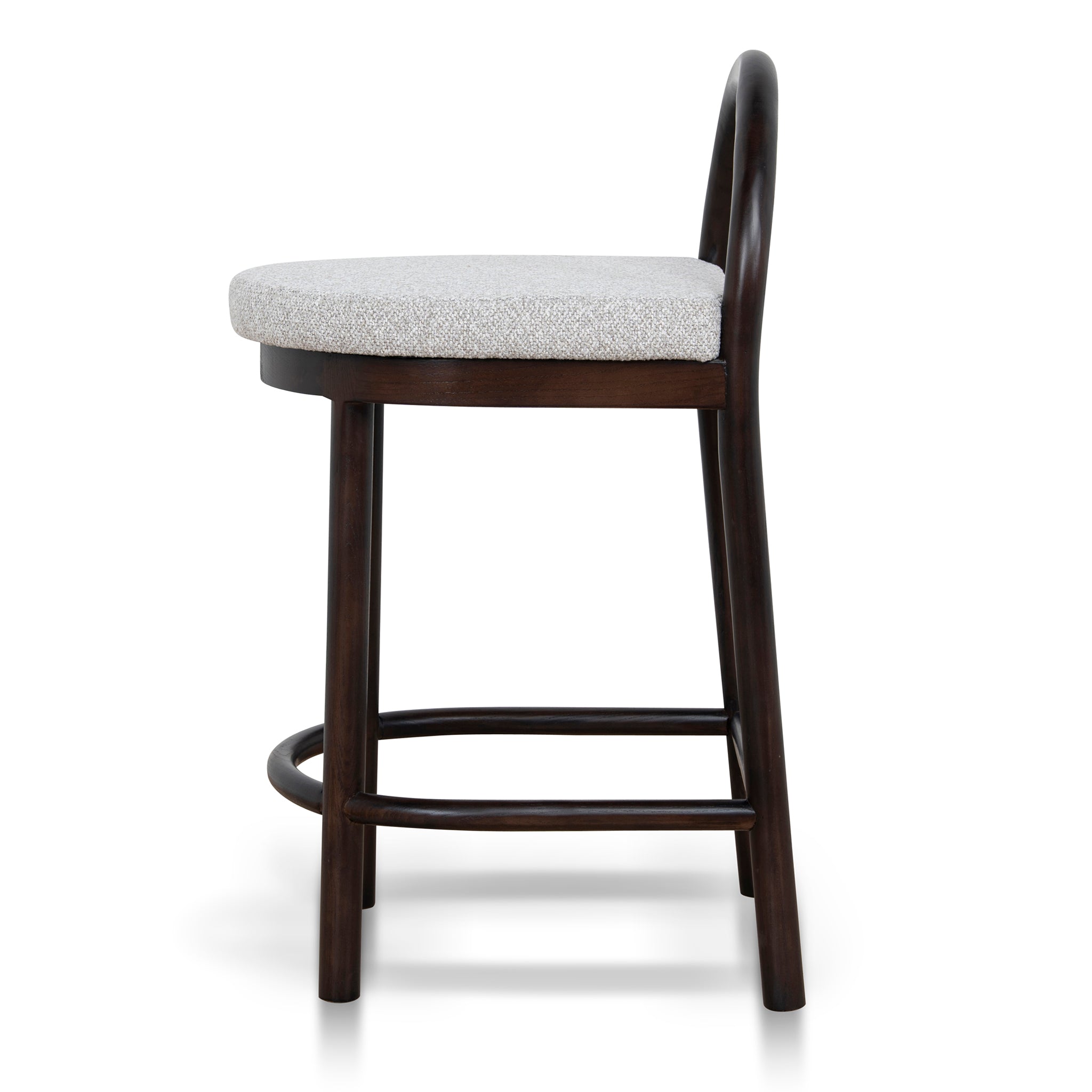 Adir 66cm Brown Bar Stool - Clay Grey Bar Stool LJ-Core