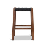 Jolen 65cm Rattan Bar Stool - Walnut Bar Stool Oakwood-Core