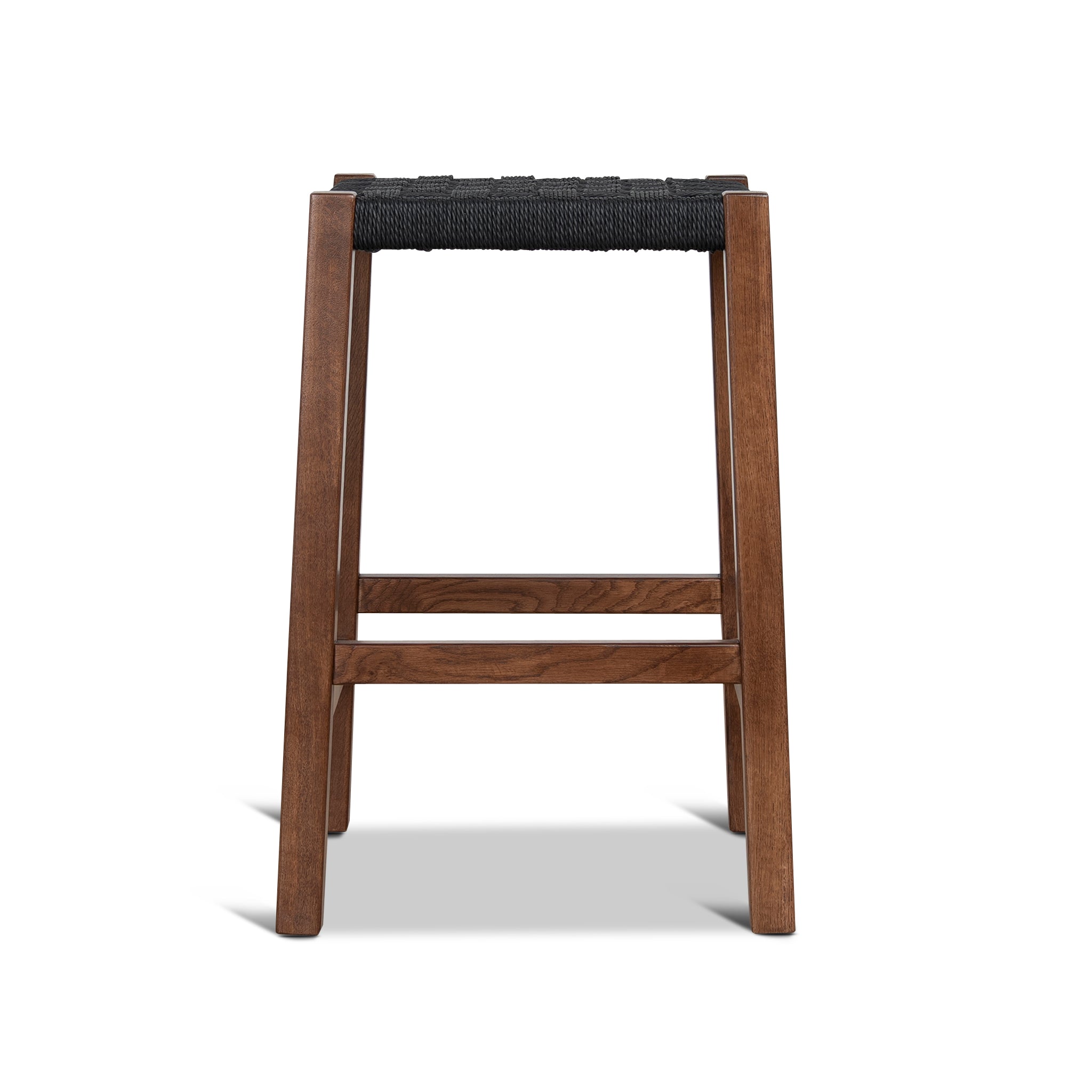 Jolen 65cm Rattan Bar Stool - Walnut Bar Stool Oakwood-Core