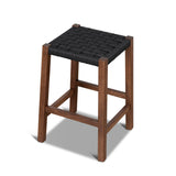 Jolen 65cm Rattan Bar Stool - Walnut Bar Stool Oakwood-Core