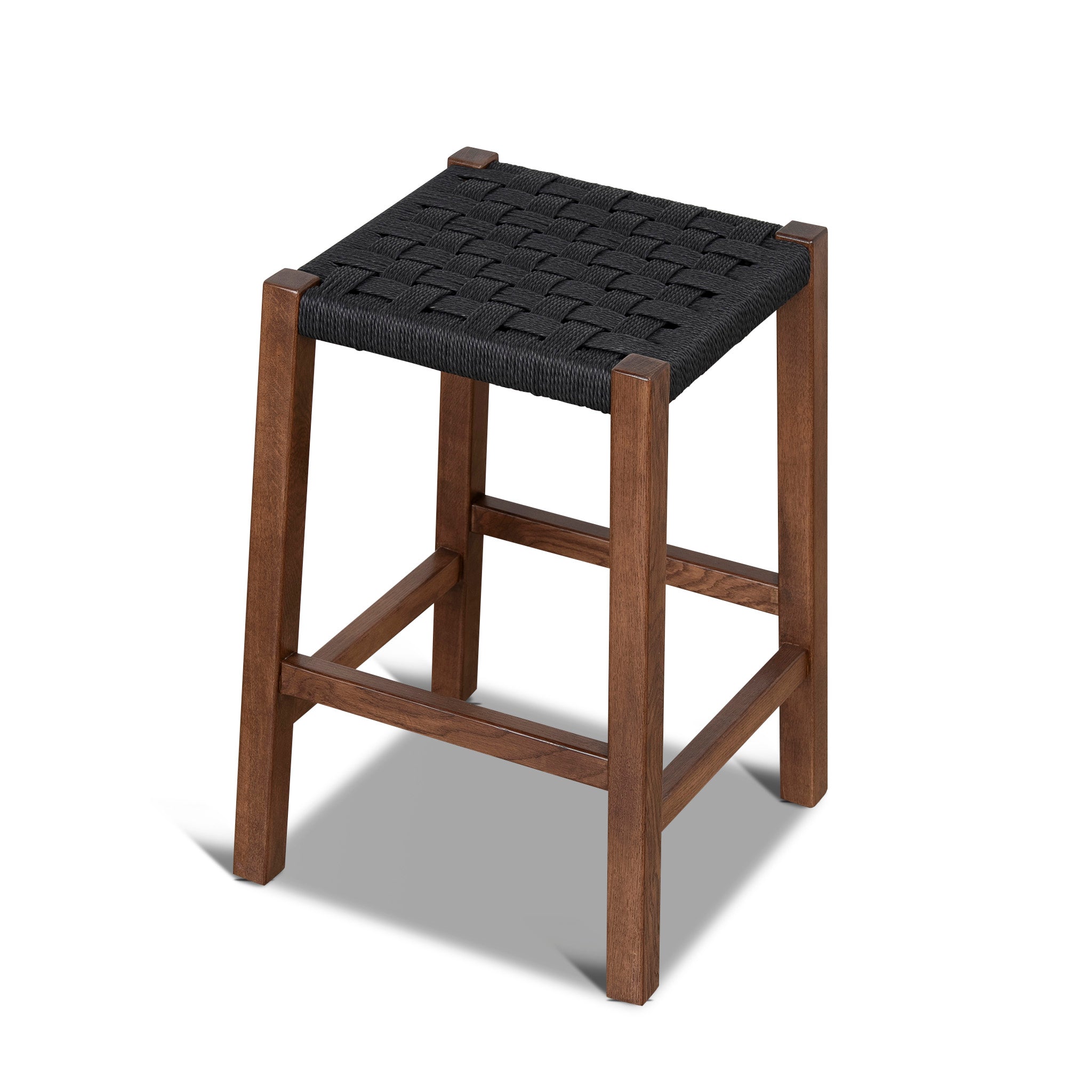 Jolen 65cm Rattan Bar Stool - Walnut Bar Stool Oakwood-Core