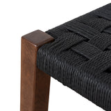 Jolen 65cm Rattan Bar Stool - Walnut Bar Stool Oakwood-Core