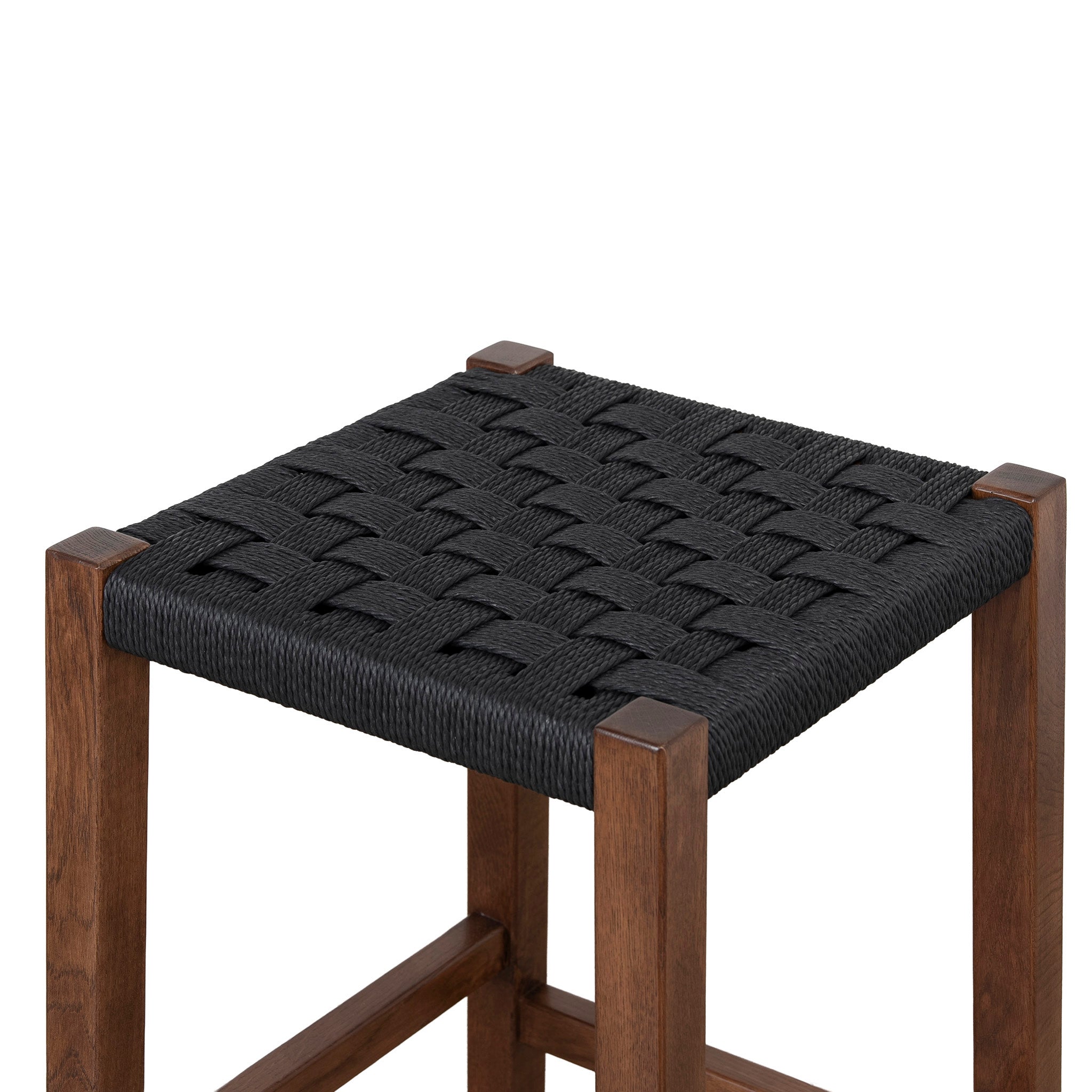 Jolen 65cm Rattan Bar Stool - Walnut Bar Stool Oakwood-Core