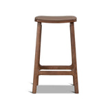 Ex Display - Cyprus 67cm Walnut Bar Stool - Mocha Brown Bar Stool Oakwood-Core