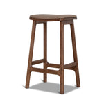 Ex Display - Cyprus 67cm Walnut Bar Stool - Mocha Brown Bar Stool Oakwood-Core
