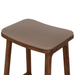 Ex Display - Cyprus 67cm Walnut Bar Stool - Mocha Brown Bar Stool Oakwood-Core