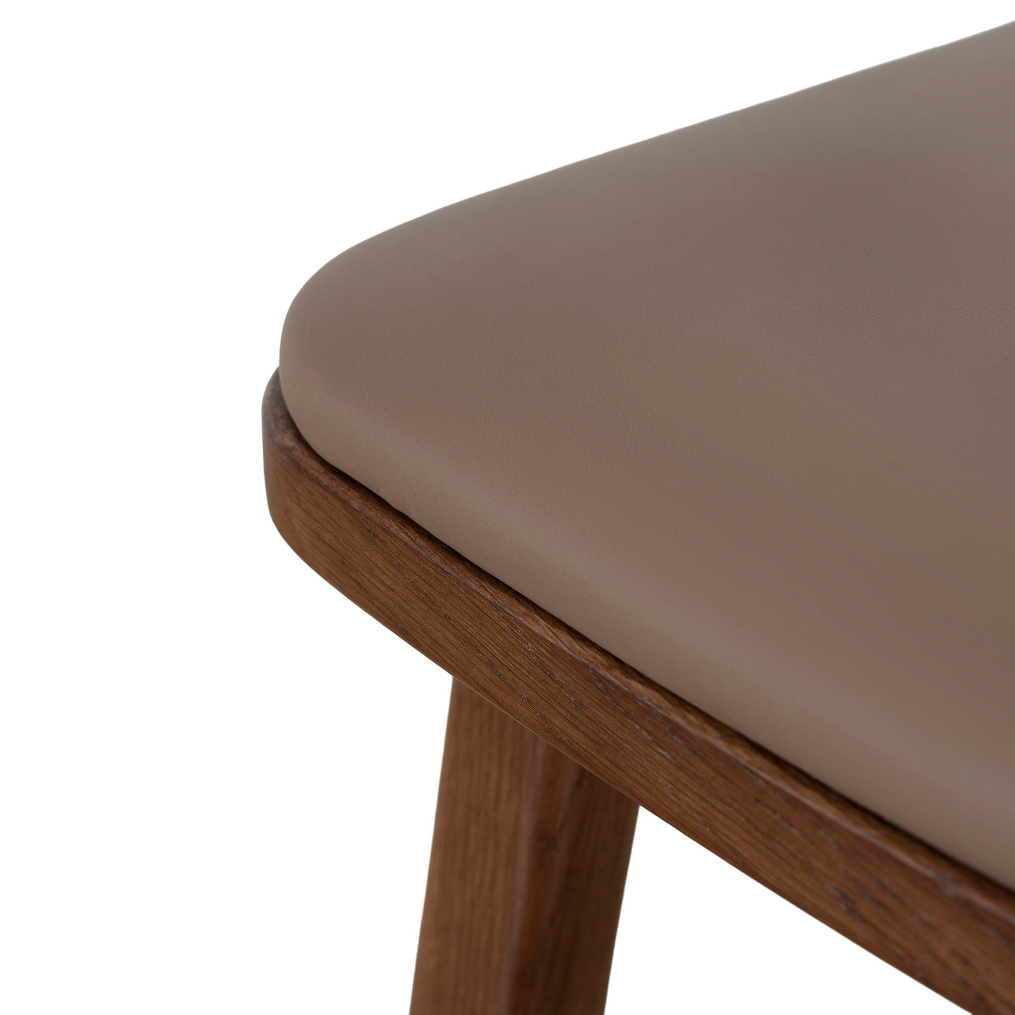 Ex Display - Cyprus 67cm Walnut Bar Stool - Mocha Brown Bar Stool Oakwood-Core
