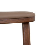 Ex Display - Cyprus 67cm Walnut Bar Stool - Mocha Brown Bar Stool Oakwood-Core