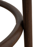 Aubrelle Walnut Barstool - Burgundy Stripe Bar Stool Cino-Core