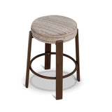 Aubrelle Walnut Barstool - Coconut Stripe Bar Stool Cino-Core